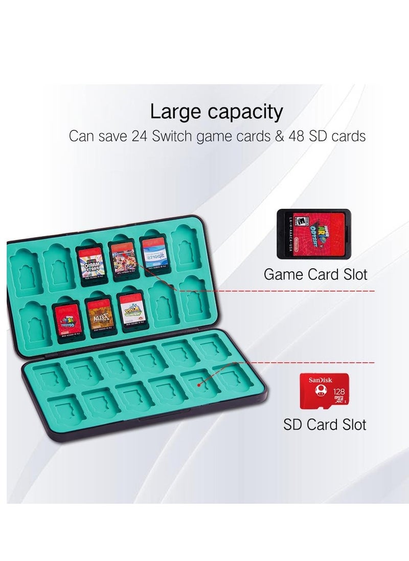 Game Case Compatible with Nintendo Switch/Switch OLED/Switch Lite, Switch Game Holder Cartridge Case with 24 Game u0026 48 Micro SD Cards Storage for Zelda Fans - Tears of Kingdom