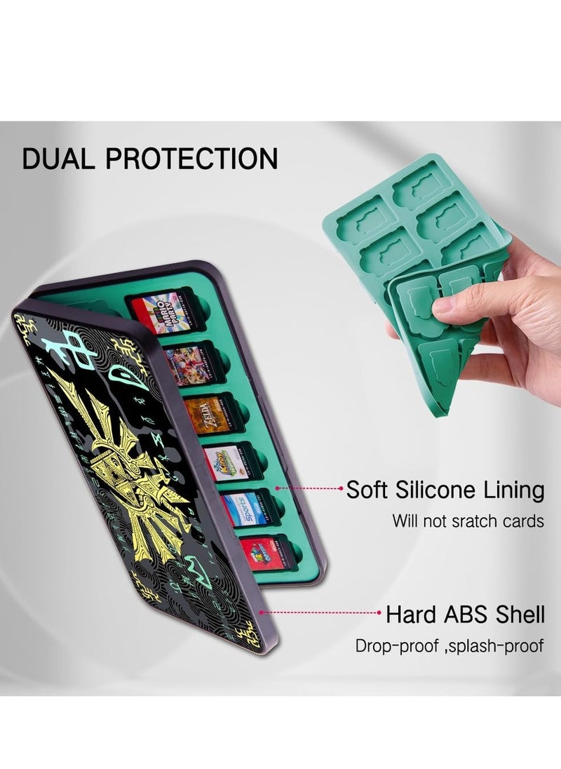 Game Case Compatible with Nintendo Switch/Switch OLED/Switch Lite, Switch Game Holder Cartridge Case with 24 Game u0026 48 Micro SD Cards Storage for Zelda Fans - Tears of Kingdom