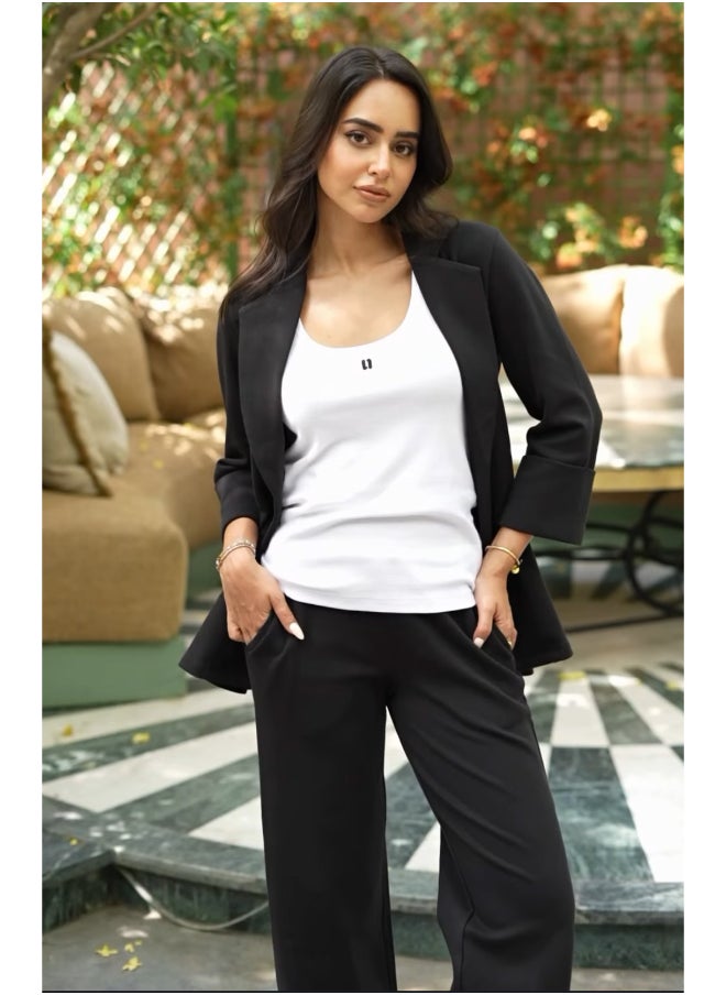 Snugknit Black Blazer Set