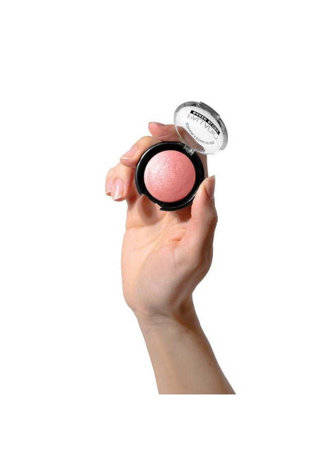 Palladio Baked Blush, Highly Pigmented Shimmery Formula, Easy to Blend and Highly Buildable, Apply Dry for a Natural Glow or Wet for a Dramatic Luminous Look, Long Lasting for All day Wear, Rosey