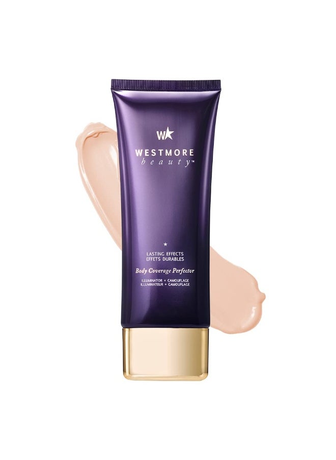 Westmore Beauty Body Coverage Perfector – Waterproof Leg & Body Makeup - Tattoo Cover Up Makeup - 7 Oz (Fair Radiance)