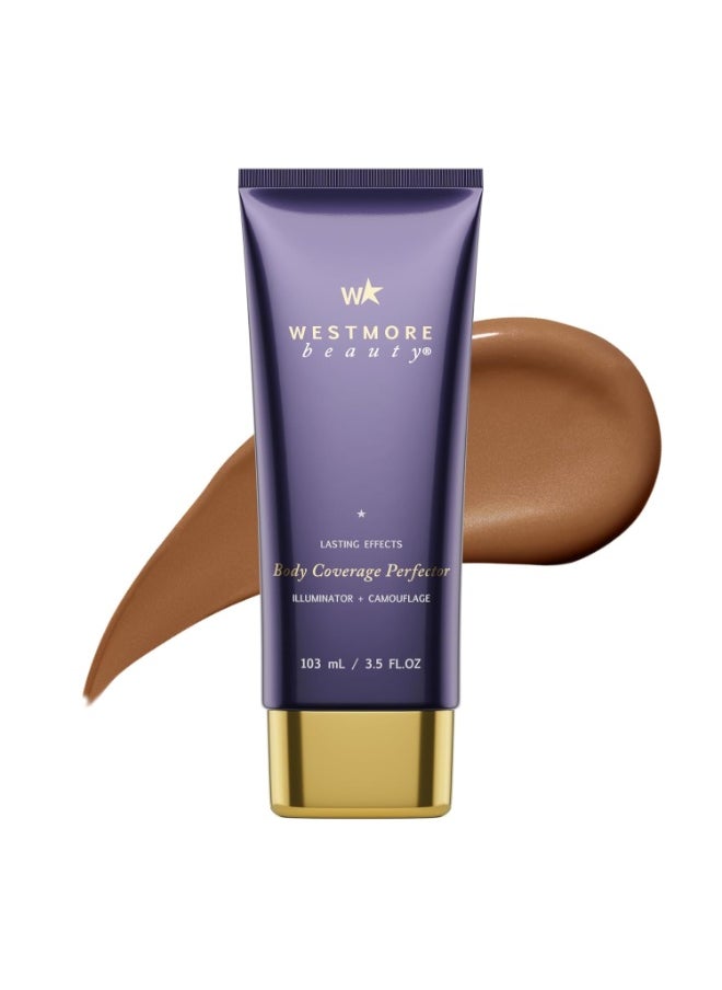 Westmore Beauty Body Coverage Perfector – Waterproof Leg & Body Makeup - Tattoo Cover Up Makeup - 3.5 Oz (Bronze Radiance)