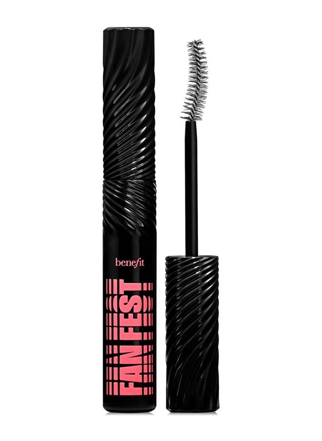 Benefit Cosmetics Mini Fan Fest Fanning & Volumizing Mascara Hyper Black, 0.07 Ounce (Pack of 1)
