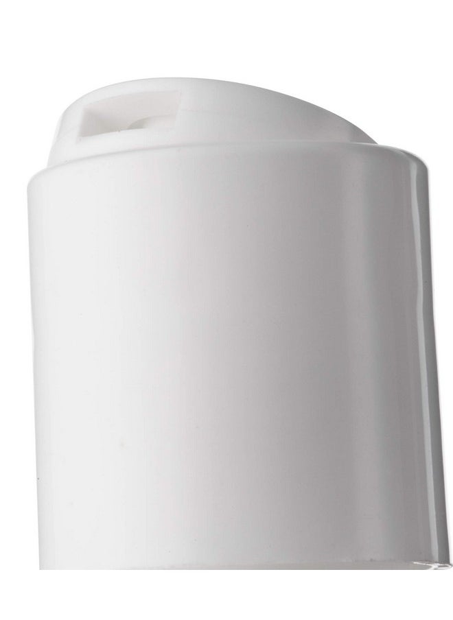 JUVITUS 16 oz White Plastic Squeeze Bottles with White Disc Caps (12 Pack)
