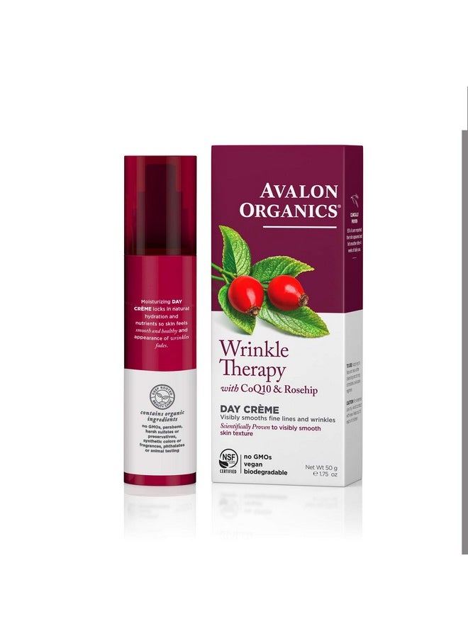 Avalon Organics Day Crème, Wrinkle Therapy, 1.75 Oz