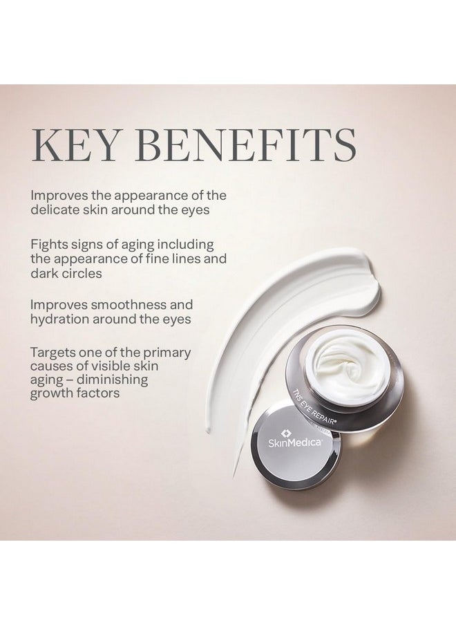 SkinMedica TNS Eye Repair - Our Age-Defying, Under Eye Cream to Say Goodbye to the Appearance of Dark Circles and Puffiness, 0.5 Oz