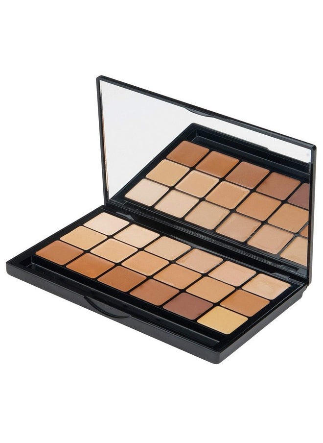 Graftobian Glamour Crème Ultra HD Foundation Super Palettes - Foundation Palette, Contour Makeup, Foundation for Professional Makeup Kit, Face Makeup for Full Coverage - Warm Color