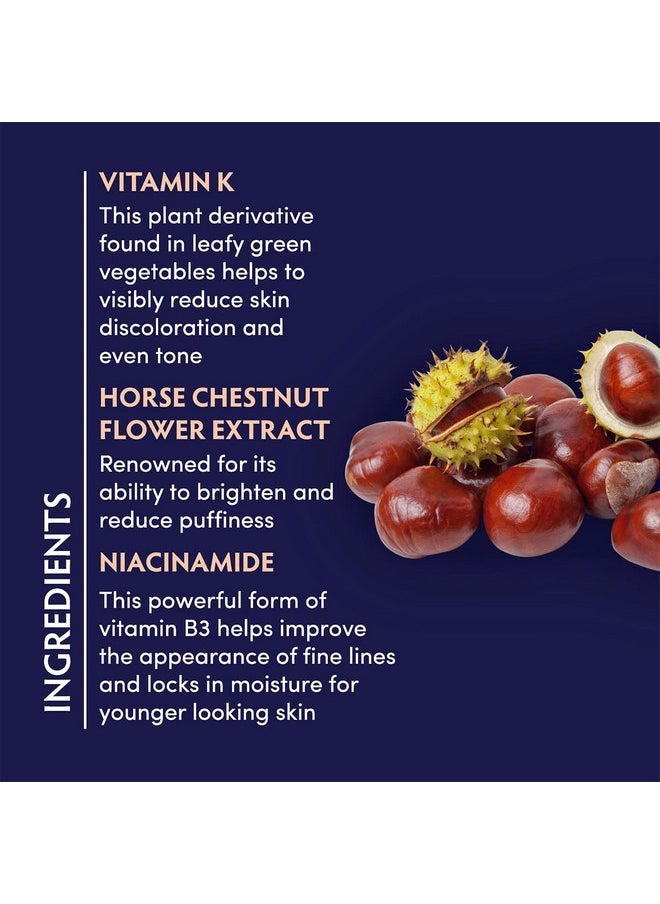 Naturopathica Vitamin K Brightening Eye Complex, Daily Eye Cream for Dark Circles and Puffy Eyes, Under Eye Cream to Help Firm and Revitalize Tired Eyes, 0.5 fl oz