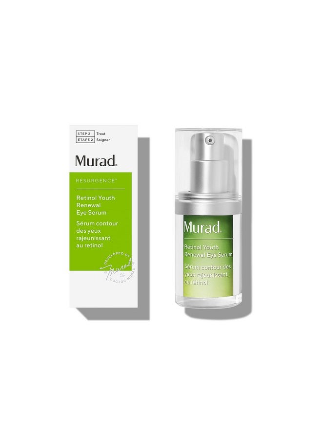 Murad Retinol Youth Renewal Eye Serum - Retinol Eye Serum Visibly Improves Undereye Puffiness Dark Circles and Reduces the Appearance of Fine Lines, Gentle Enough for Nightly Use - 0.5 oz