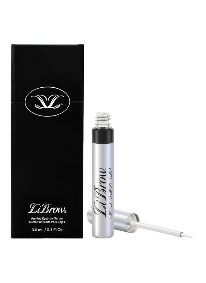 LiBrow Purified Eyebrow Physician-Formulated Serum for Fuller & Thicker Looking Eyebrows | Natural Eyebrow Enhancer Safe for Sensitive Skin | 90-Day Supply (3ml)
