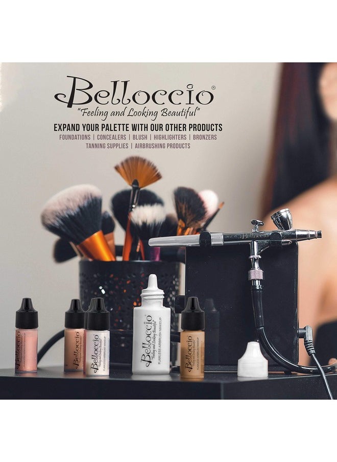 Belloccio Master Set Of All 17 Foundation Shades of Belloccio's Professional Cosmetic Airbrush Makeup, 1/2 oz. Bottles plus a 2 oz. Moisturizing Primer
