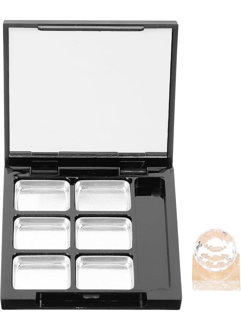 FOMIYES 1 Set highlighter empty magnetic palette sample holder Eyeshadow Pallet with Mirror pallet empty eyeshadow pans blush cosmetic Packing box eyeshadow palette