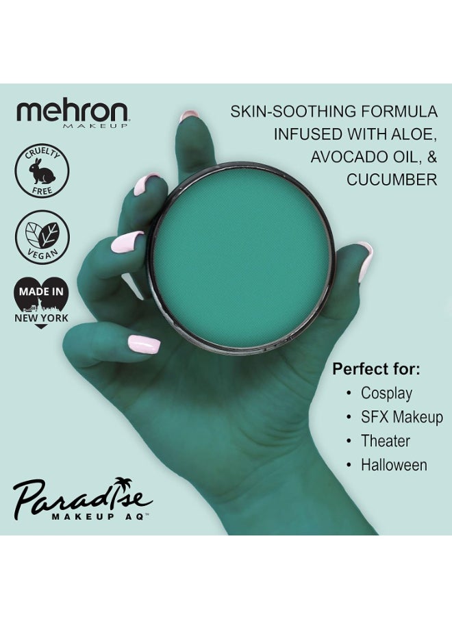 Mehron Makeup Paradise Makeup AQ Pro Size | Stage & Screen, Face & Body Painting, Special FX, Beauty, Cosplay, and Halloween | Water Activated Face Paint & Body Paint 1.4 oz (40 g) (Deep Sea)