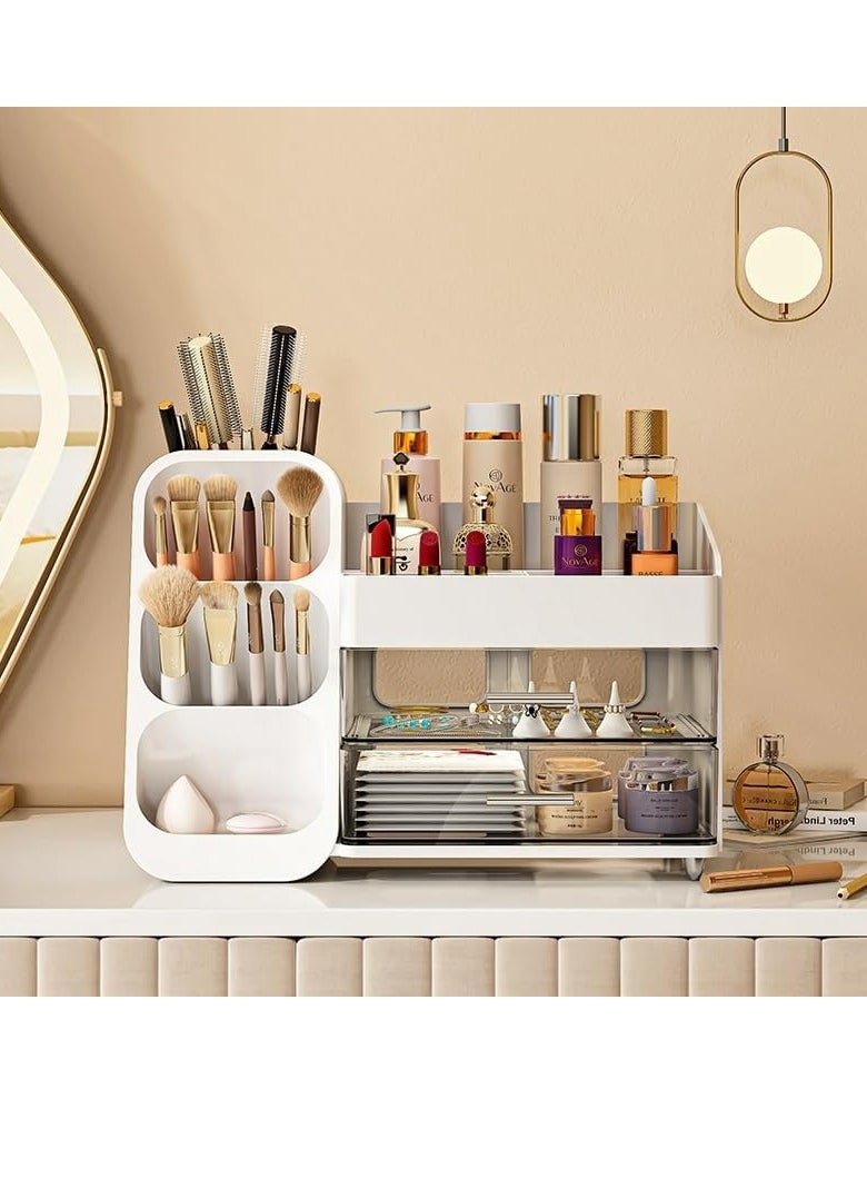 Makeup Organizer with Drawers for Vanity,Spacious Cosmetic Display Case,Perfect Storage Solution for Your Beauty Essential