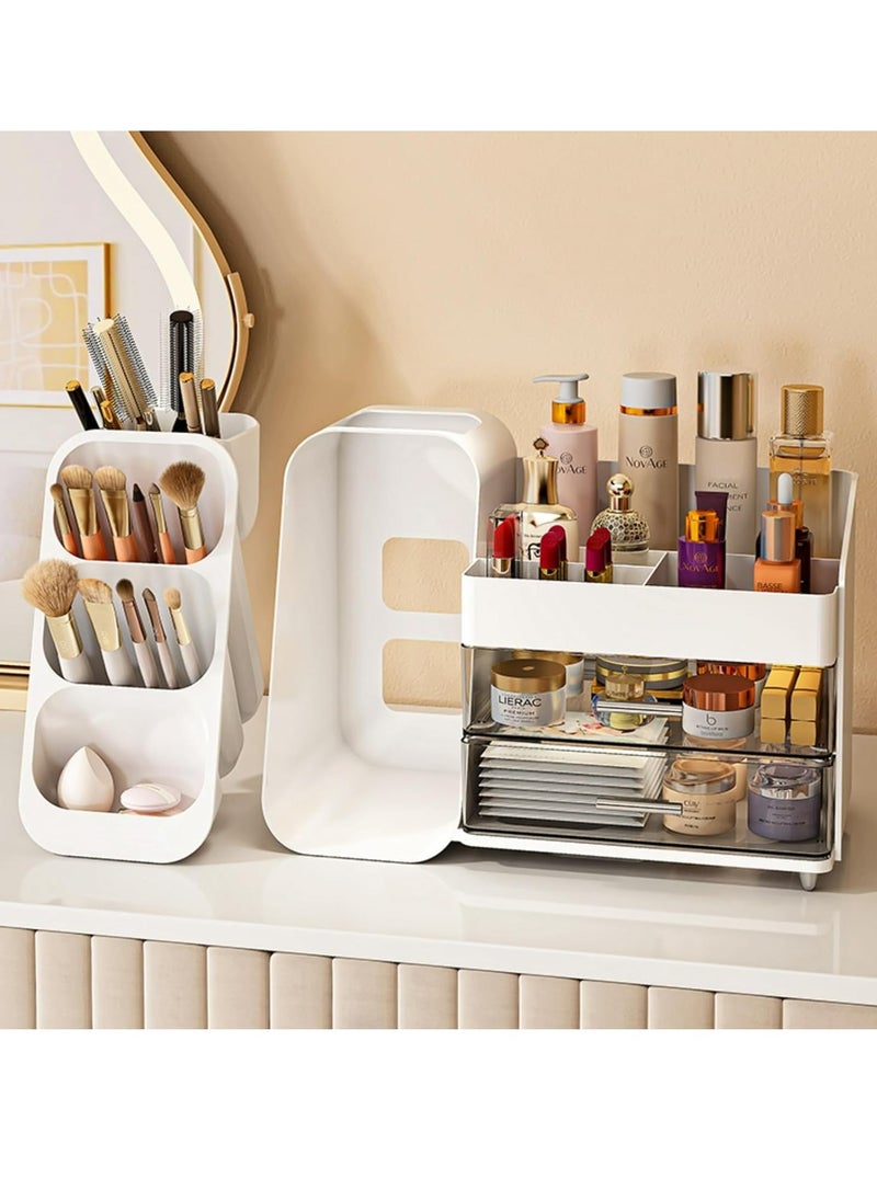 Makeup Organizer with Drawers for Vanity,Spacious Cosmetic Display Case,Perfect Storage Solution for Your Beauty Essential