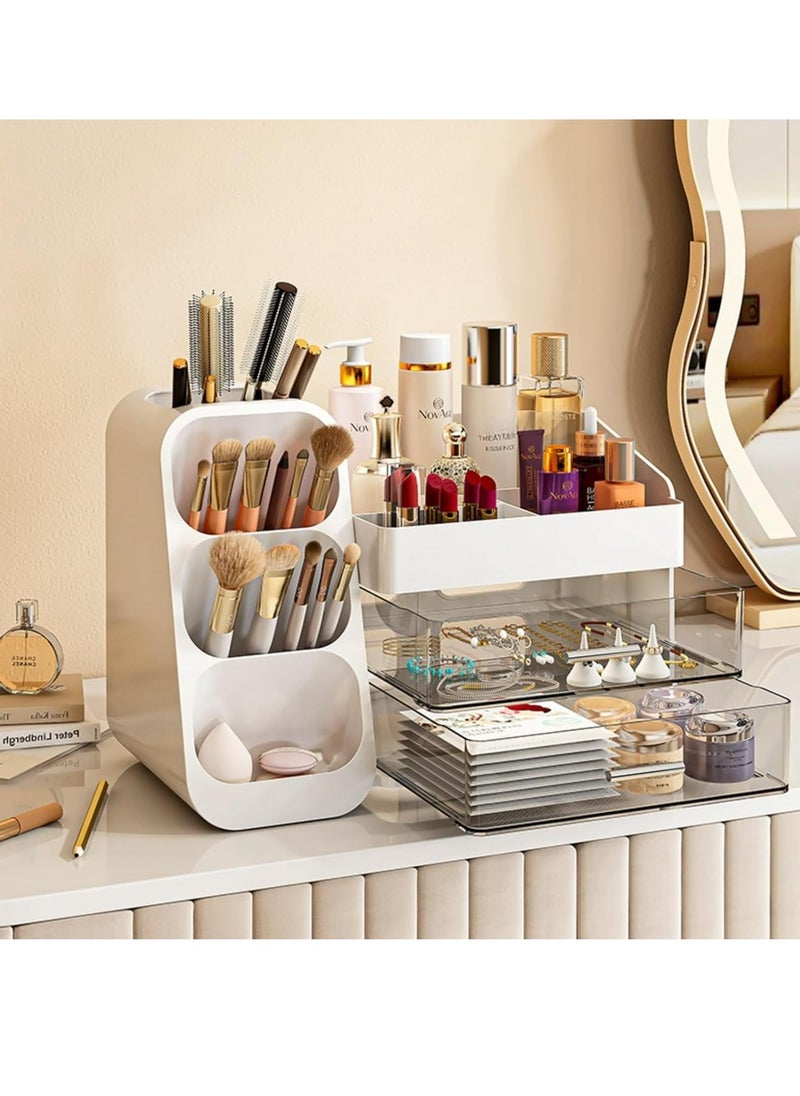 Makeup Organizer with Drawers for Vanity,Spacious Cosmetic Display Case,Perfect Storage Solution for Your Beauty Essential