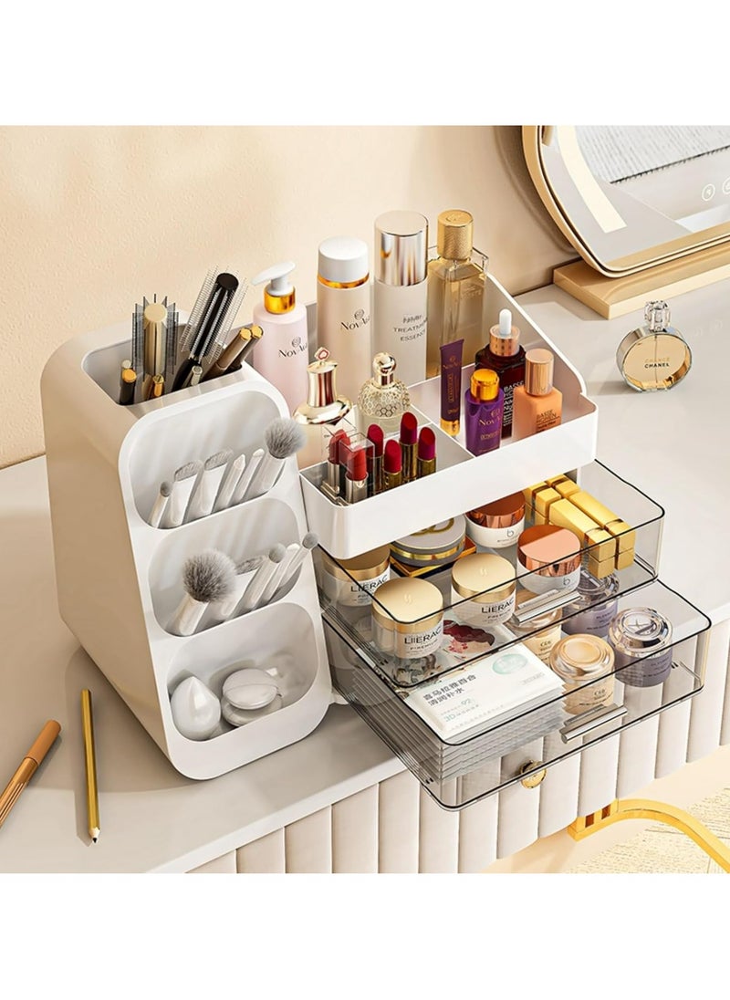 Makeup Organizer with Drawers for Vanity,Spacious Cosmetic Display Case,Perfect Storage Solution for Your Beauty Essential