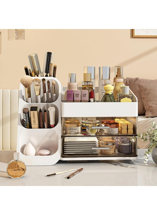 Makeup Organizer with Drawers for Vanity,Spacious Cosmetic Display Case,Perfect Storage Solution for Your Beauty Essential