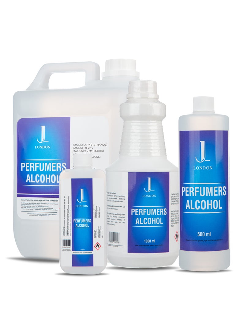 Jan London's Perfumers Alcohol, Ethanol, Isopropyl Myristate, and Propylene blend empowers you to create custom scents for perfumes, aftershaves, diffusers, and room sprays 500ml
