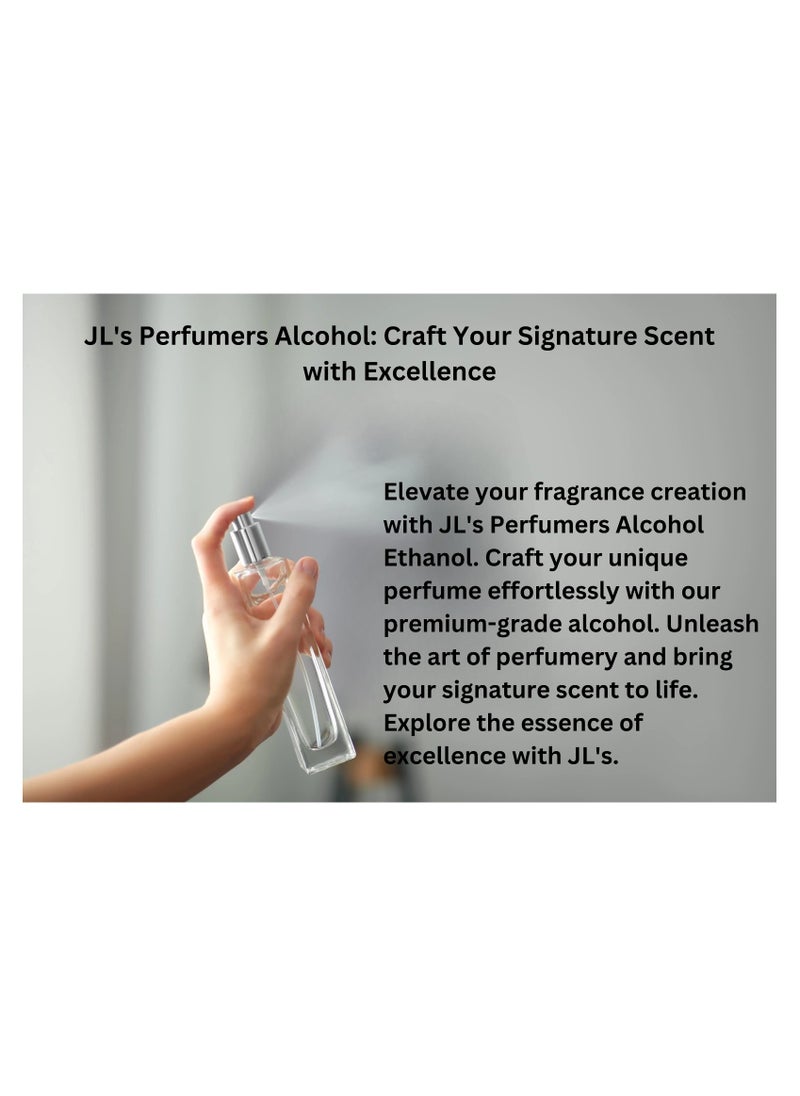 Jan London's Perfumers Alcohol, Ethanol, Isopropyl Myristate, and Propylene blend empowers you to create custom scents for perfumes, aftershaves, diffusers, and room sprays 500ml