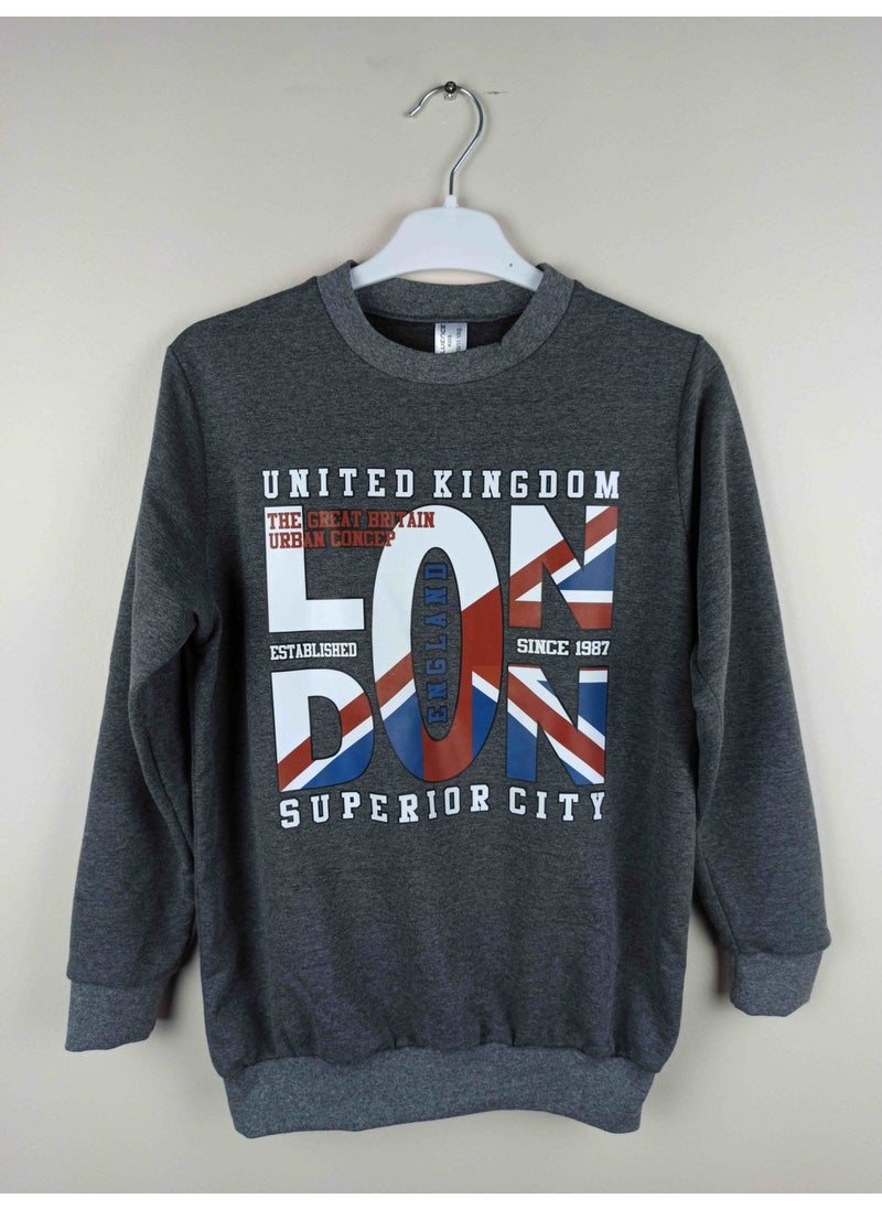 Men's Waiter Printed Antrsait Cotton Sweatshirt