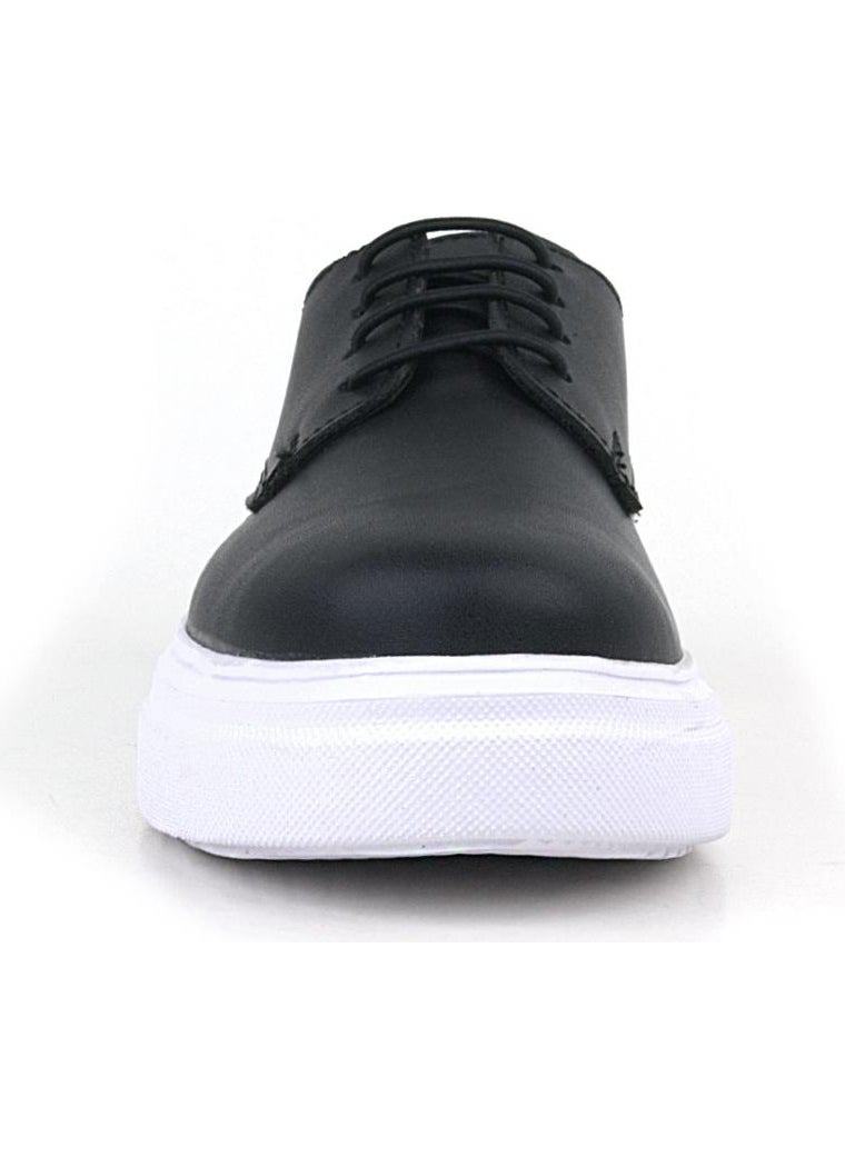 Derby Black Matte White Sole Children's Classic Shoes