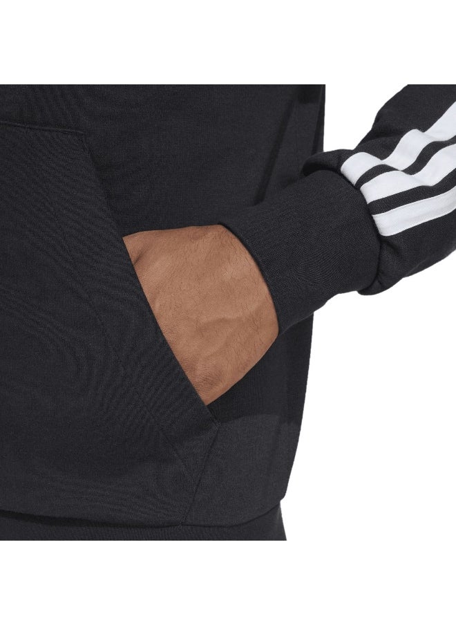 adidas essentials three stripes french terry fullzip men hooded track top