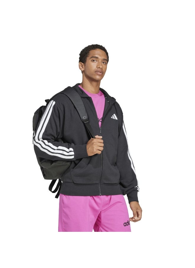 adidas essentials three stripes french terry fullzip men hooded track top
