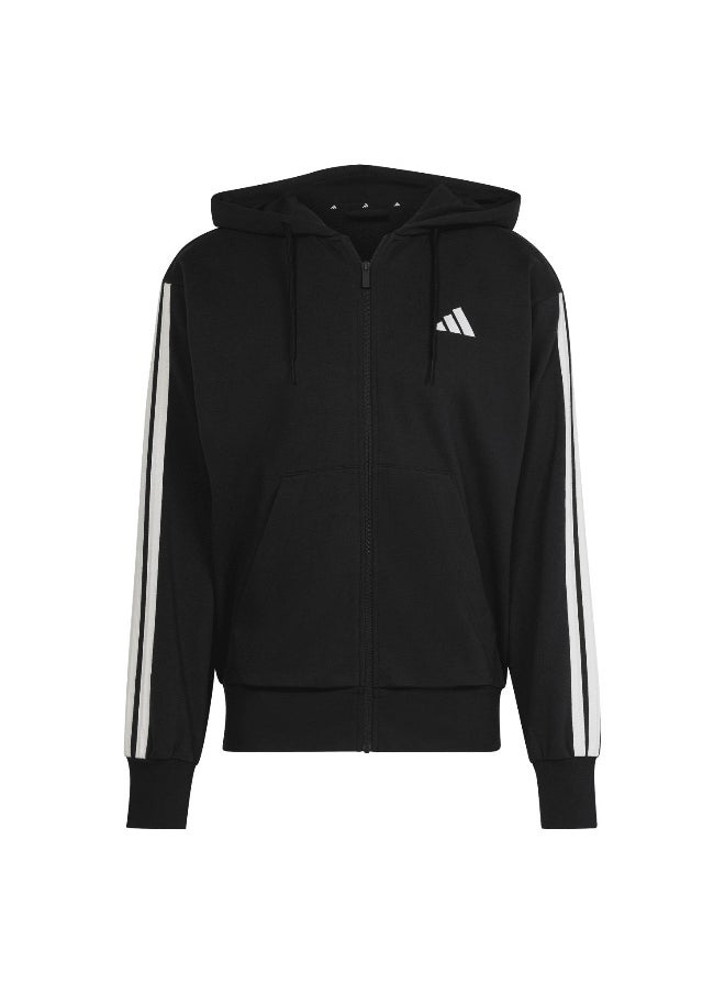 adidas essentials three stripes french terry fullzip men hooded track top
