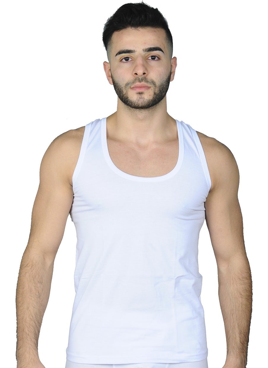 Passion Elite Men's Combed Cotton Undershirt 6-Piece