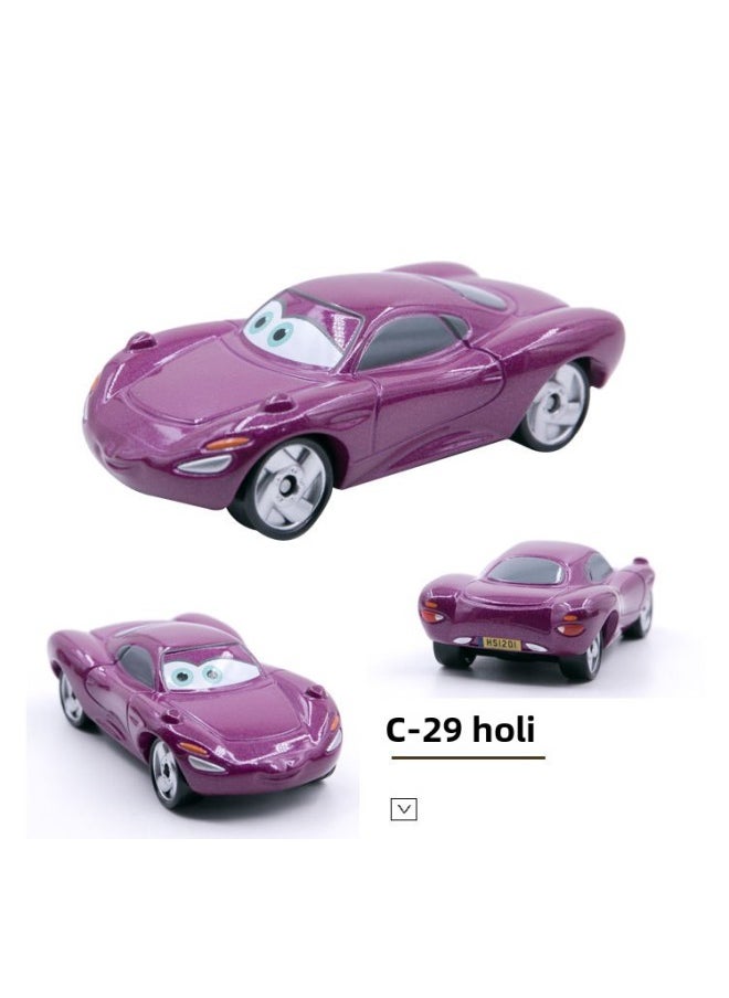 TOMY Multi-Mecca Racing CARS CARS 3 Lightning McQueen Jackson Cool Sister Alloy Car Toy-Color:C- 29 Holly 166979