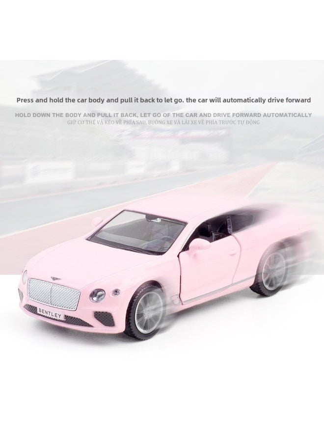 (Boxed) Simulation 1 To 36 Pink Alloy Sports Car Series Model Ornaments Children's Toys Wholesale-Color:554017 Vintage Beetle