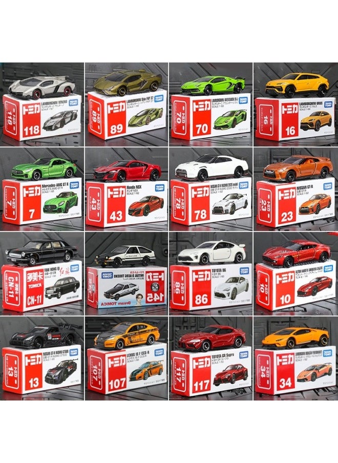 Domica Alloy Car Car Model Children's Toy Red Flag Mercedes-Benz BMW Sports Car Racing Car 1-Color:No. 10 Mitsubishi Outlander SUV Car 188278