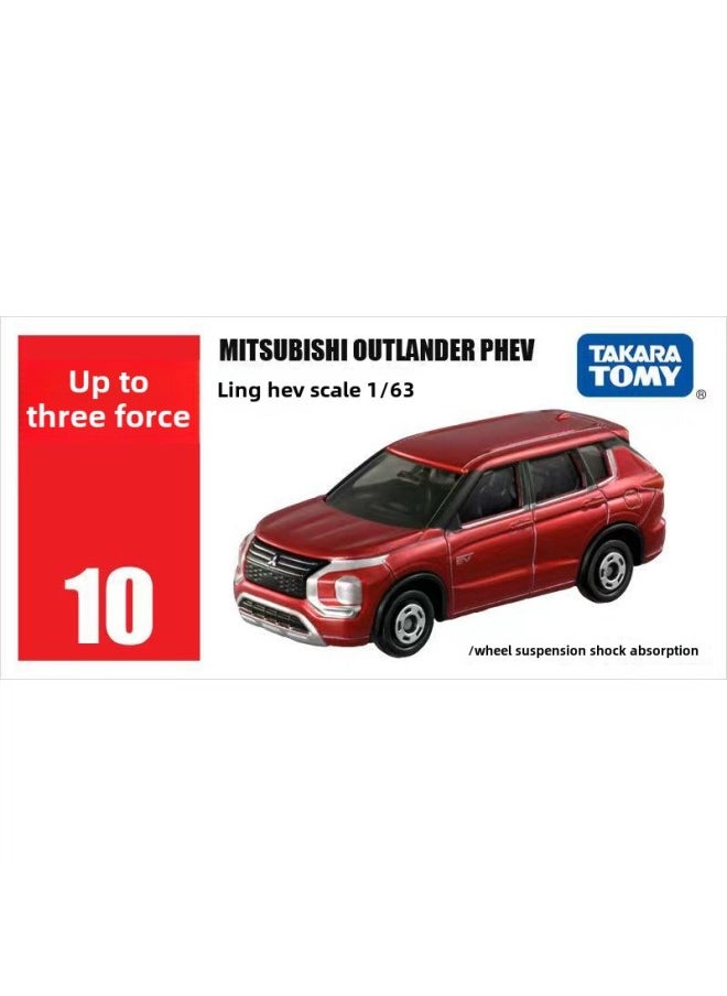 Domica Alloy Car Car Model Children's Toy Red Flag Mercedes-Benz BMW Sports Car Racing Car 1-Color:No. 10 Mitsubishi Outlander SUV Car 188278