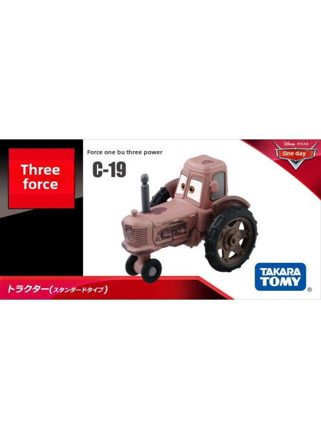 TOMY Multi-Mecca Racing CARS CARS 3 Lightning McQueen Jackson Cool Sister Alloy Car Toy-Color:C-19Tractors（Standard Type)166504