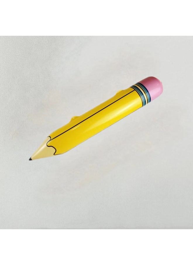 Supply PVC Inflatable Pencil Color Crayon Toy Birthday Props Watercolor Pencil Toy Party Ceremony-Color:68CM Yellow Pastel Crayon