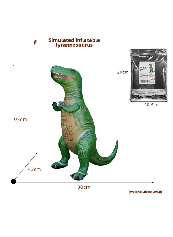 Cartoon Inflatable Realistic Animal Models Giraffe Dinosaur Birthday Scene Setting Toys Props Balloons Party Decorations-Color:Tyrannosaurus DI-TYR3