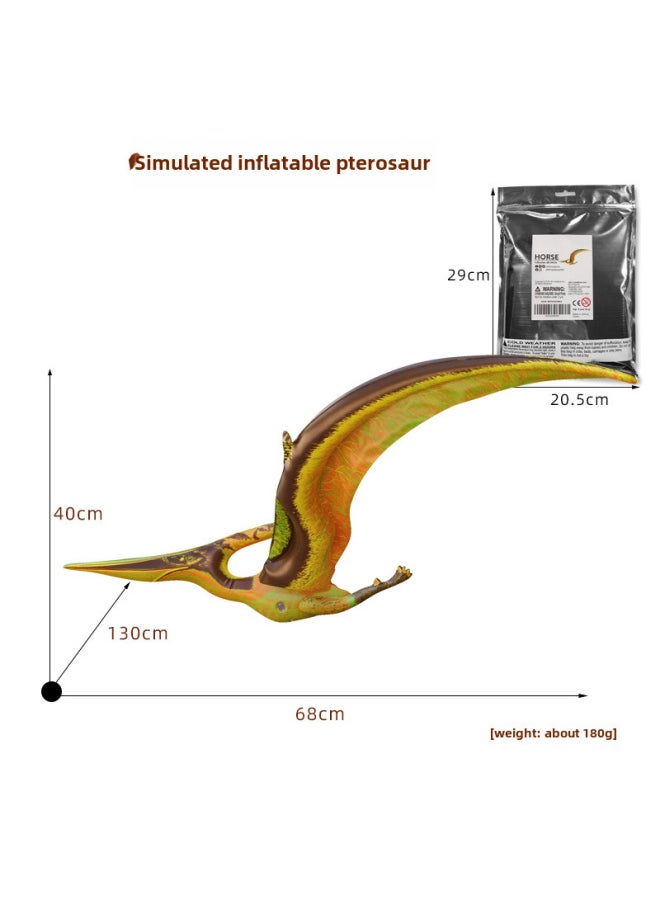 Cartoon Inflatable Realistic Animal Models Giraffe Dinosaur Birthday Scene Setting Toys Props Balloons Party Decorations-Color:DI-PTE Pterosaur