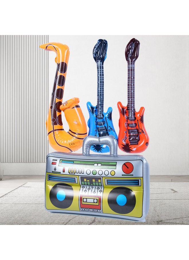 Inflatable Guitar Sass Speakers And Toys Inflatable Musical Instruments Inflatable Toy Musical Instruments-Specifications:Guitar 60cm (green)