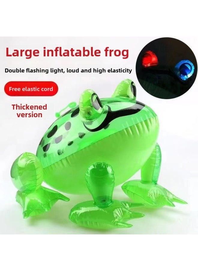 Net Red Frog Balloon Inflatable Frog Luminous Toad Frog Cub Inflatable Toy Small Frog Inflatable Wholesale-Color:PVC Special Glue
