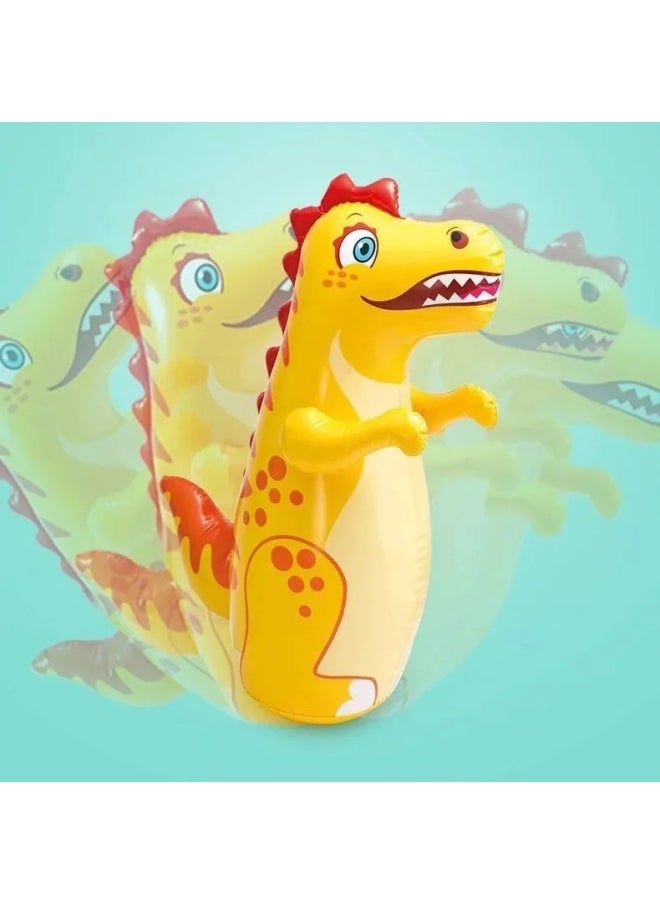 Large Inflatable PVC Thickened Cartoon Dinosaur Toy For Children Aged 3-7 Non Toxic Biodegradable Safe Fun Playtime-Color:Extra Thick Velociraptor