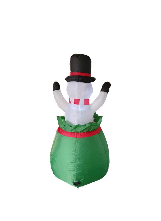Inflatable Air Model Snowman LED Lights Luminous Outdoor Garden Decorations Cartoon Air Model Toys-Specification:150