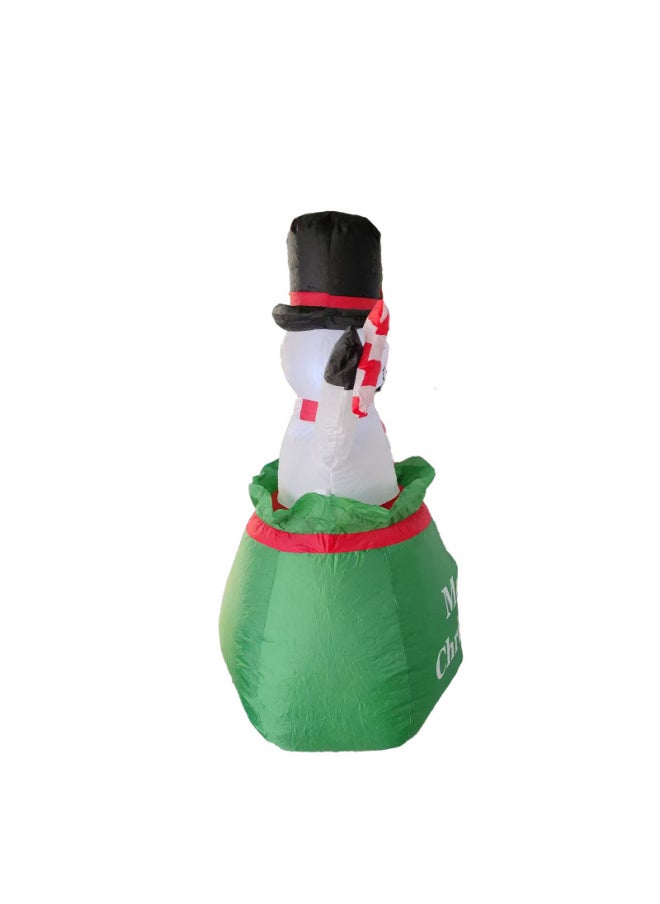 Inflatable Air Model Snowman LED Lights Luminous Outdoor Garden Decorations Cartoon Air Model Toys-Specification:150