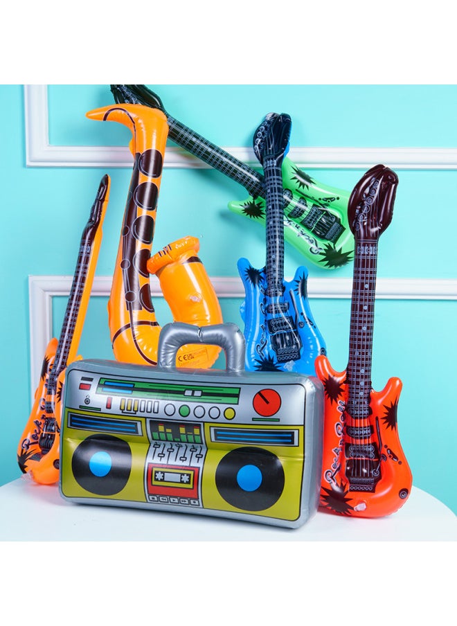 Inflatable Guitar Sass Speakers And Toys Inflatable Musical Instruments Inflatable Toy Musical Instruments-Specifications:Sas (yellow)