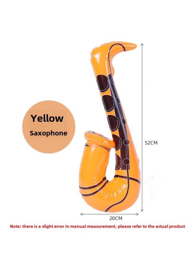 Inflatable Guitar Sass Speakers And Toys Inflatable Musical Instruments Inflatable Toy Musical Instruments-Specifications:Sas (yellow)