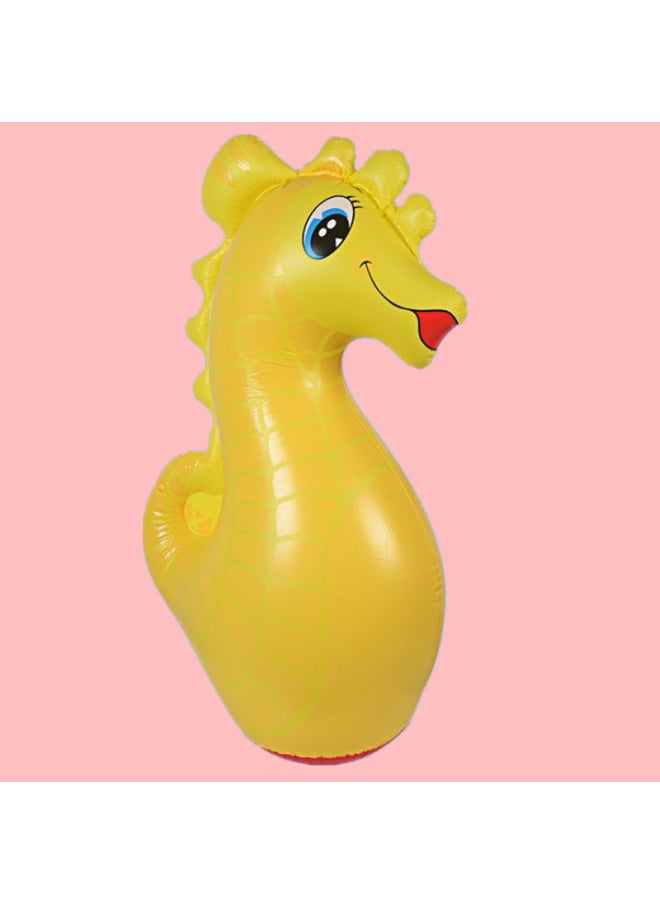 Stall Hot Sale Promotion PVC Large Cartoon Magic Ball Inflatable Toy Tumbler-Color:I Seal Blue