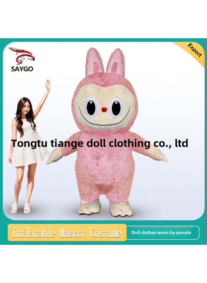 POPMART Bubble Mart LABUBU Inflatable Doll Clothing Doll Pack Mascot Costume-Color:Labubu Wears Clothes (labubu Not Included)-Specifications:2m