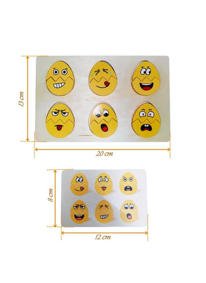 Egg Face Expression Puzzle/Fun Interactive Game for Kids Above 3 to 5 Years |Pack of 1