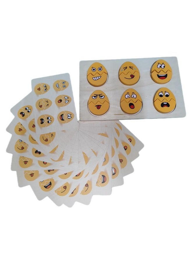 Egg Face Expression Puzzle/Fun Interactive Game for Kids Above 3 to 5 Years |Pack of 1