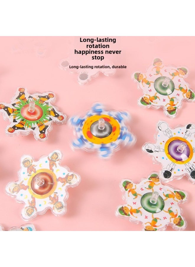 Rotary Top Kindergarten Primary School Students Creative Toy Gift Dynamic Internet Red Finger Rotary Top-Color:Space Hand Twist Top